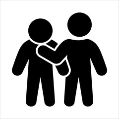 Empathy Solid Black Icon