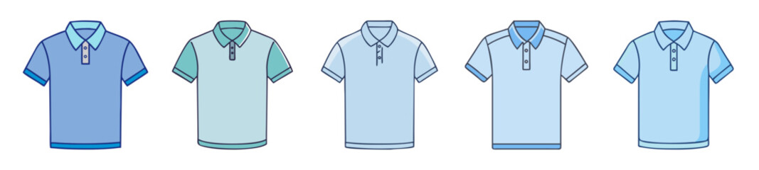 polo shirt icon, polo shirt line art - simple line art of polo shirt, perfect for polo shirt logos and icons