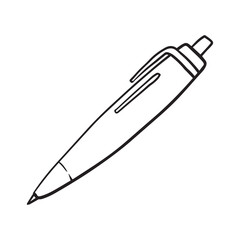 pen pencil illustration hand draring style. transparant background