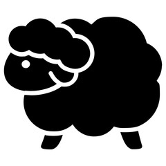 black sheep vector icon illustration