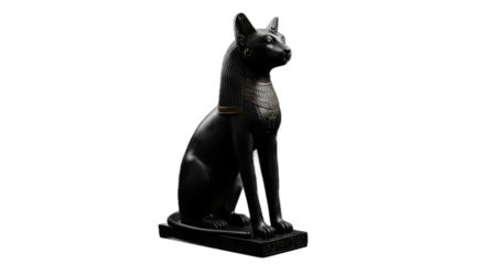 Bastet Egyptian cat goddess statue