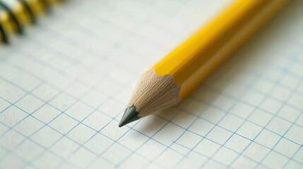 A notepad and pencil arranged for writing