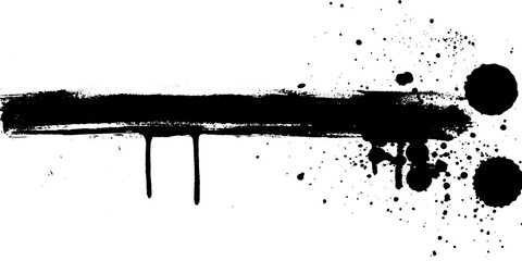 Grunge grainy blue brush stroke with spray texture. Hand drawn distress damaged vintage banner with zigzag bold line. Rough thick brush stroke texture. Spray paint effect vector background.