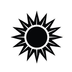 sun icon vector illustration