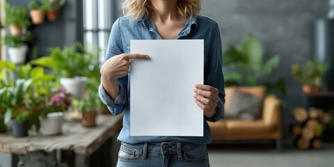 Close-up photo of modern business presentation in indoor workspace