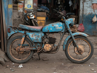 old vintage motorcycle
