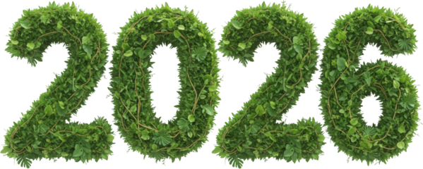 Lush Greenery 2026 New Year Eco Friendly Nature Design