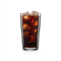 Refreshing iced cola in a glass (1)