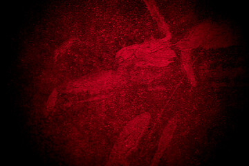 Old wall texture cement black red  background abstract dark color design are light with white gradient background.