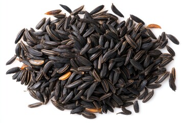 Pile of black seeds