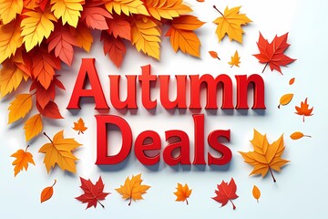 Autumn Deals Paper Leaf Promotion