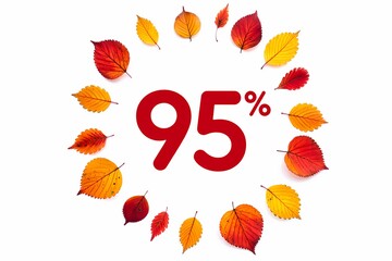Autumnal Discount 95 Off Sale Banner