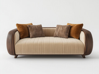 Fototapeta premium sofa isolated on white