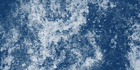 Blue and White Distressed Surface Featuring Natural, Cloudy Center Form


