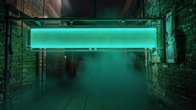 glowing green energy. motion video.