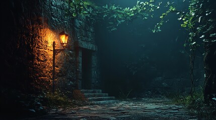 scary house in the forest