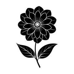 Flower Silhouette vector illustration
