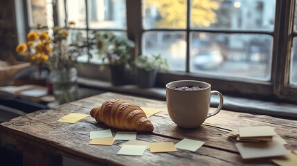 coffee and croissant