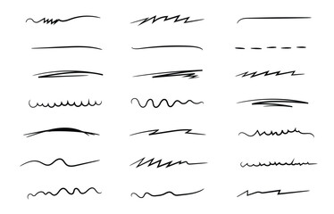 Doodle Line Element Set Vector Design