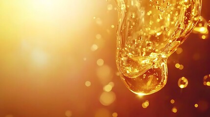 Softly illuminated 3D blobs floating in mid-air, creating a surreal yet calming visual with their smooth curves and reflective surfaces, surrounded by warm, gentle light that enhances their