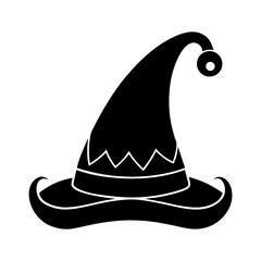 Elf Hat Silhouette vector illustration