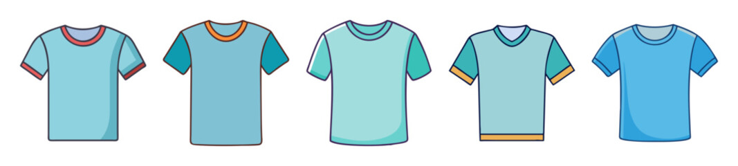 t shirt icon, t shirt line art - simple line art of t shirt, perfect for t shirt logos and icons