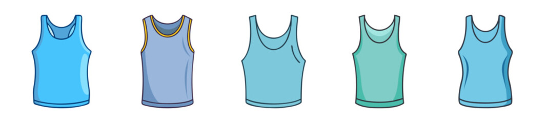 tank top icon, tank top line art - simple line art of tank top, perfect for tank top logos and icons