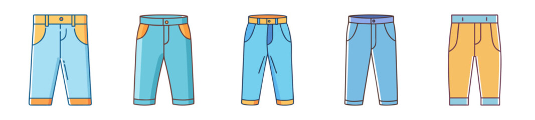 trousers icon, trousers line art - simple line art of trousers, perfect for trousers logos and icons
