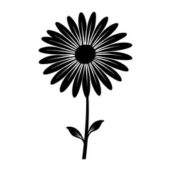 Daisy Silhouette vector illustration