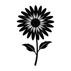 Daisy Silhouette vector illustration
