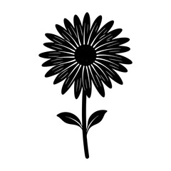 Daisy Silhouette vector illustration
