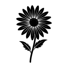Daisy Silhouette vector illustration
