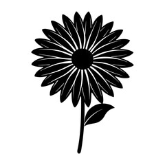 Daisy Silhouette vector illustration