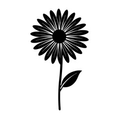 Daisy Silhouette vector illustration