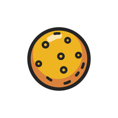Fototapeta premium Cookie vector floats delicious design single tasty isolated