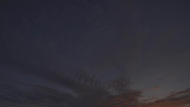 Colorful Sunrise with Contrails in Motion