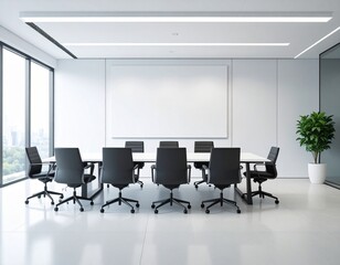 Custom AI Model　　ミーティングルームのイラスト