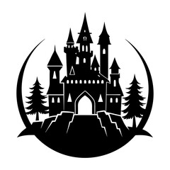 Castle Silhouette vector illustration