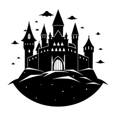 Castle Silhouette vector illustration
