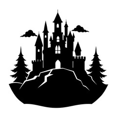 Castle Silhouette vector illustration