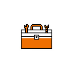 Toolbox displays wrenches storage construction repair equipment industry