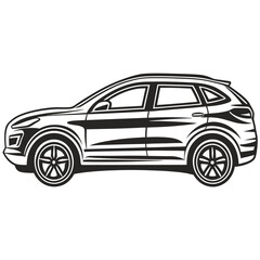 Fototapeta premium Automotive Vehicle Design Concept Modern Transport Illustration Vector