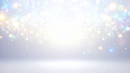 Fototapeta premium シルバーのキラキラの光の背景