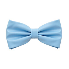 A sleek light blue bow tie with a smooth texture, elegant design, and modern style. Perfect for formal events and sophisticated fashion, this bow tie exemplifies timeless elegance.