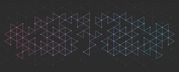 Graphic design element and abstract geometric background.	
