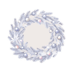 A close up of a wreath with pine cones and branches
