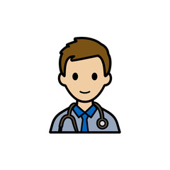 Fototapeta premium Healthcare doctor provides checkup service indoors medical setting clinic