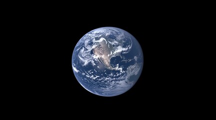 Naklejka premium Earth from space, a beautiful blue sphere