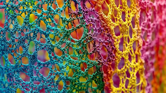 Vibrant, colorful lace
