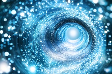 Exploring the Mesmerizing Cosmic Whirlpool of Light and Energy in a Dynamic Abstract Vortex